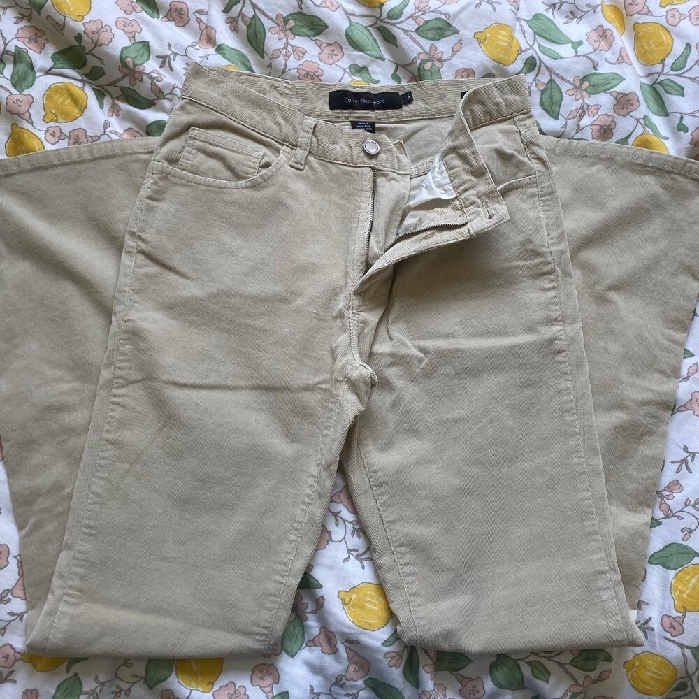 Vintage Cream Calvin Klein Pants